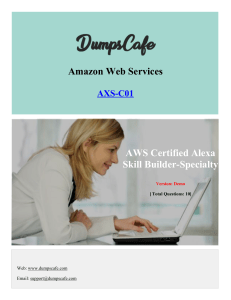 Dumpscafe Amazon Web Services-AXS-C01
