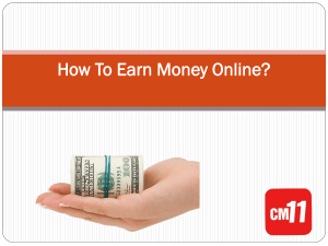 How To Earn Money Online? 