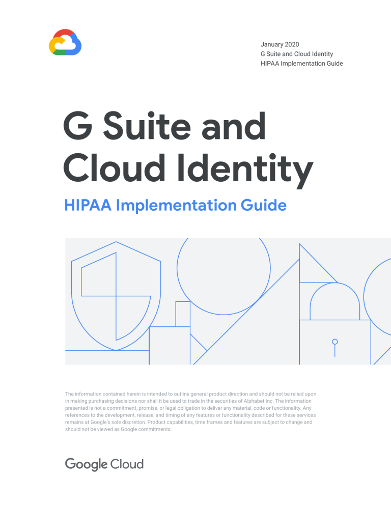 Gsuite Cloud Identity Hipaa Implementation Guide