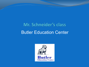 Butler Procedures 19-20