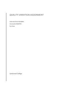 Assignment 2 on variation.docx