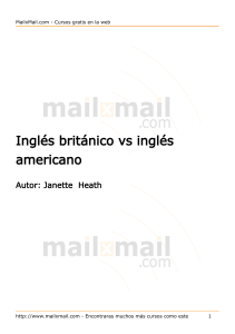 INGLES AMERICANO US INGLES BRITANICO