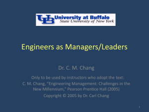 Engineers as Managers & Leaders