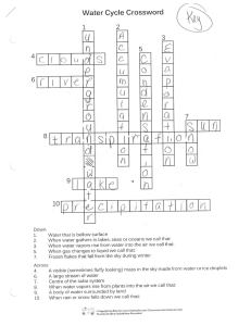 water cycle review answers
