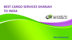 BEST CARGO SERVICES SHARJAH TO INDIA