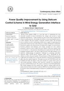 Power Quality Improvement by Using Statcom Control Scheme in Wind Energy Generation Interface to Grid 