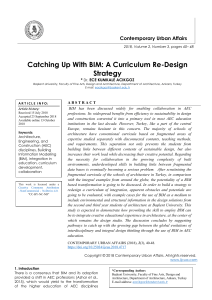 Catching Up With BIM: A Curriculum Re-Design Strategy 