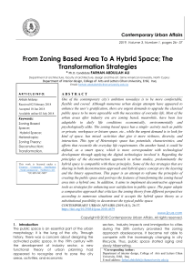 From Zoning Based Area To A Hybrid Space; The Transformation Strategies 