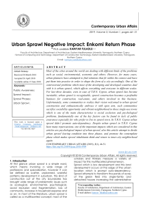 Urban Sprawl Negative Impact: Enkomi Return Phase 
