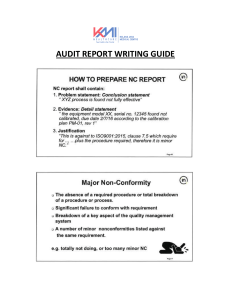 AUDIT REPORT WRITING GUIDE