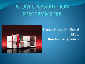 Atomic absorption spectrometery