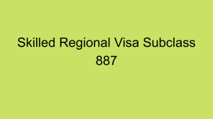 887 Visa |  Migration Agent Perth, WA