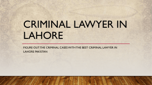 Get Know Best Lawyer For Criminal in Lahore - Aazad Law Associates