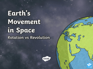 earth's movement
