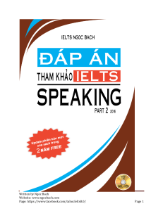 IELTS SPEAKING BY NGOC BACH VER 6.4