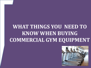 commercial gym equipment