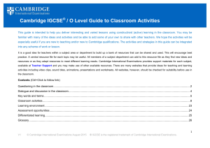 igcse-olevel-guide-to-classroom-activities