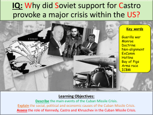 The Cuban Missile Crisis, 1962