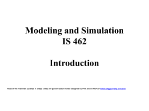 Modeling and Simulation-1