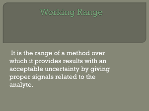 Working Range