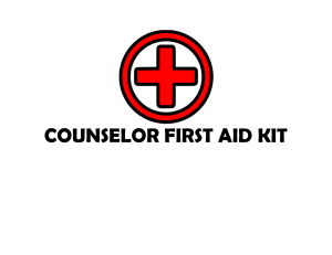 counselor first aid kit
