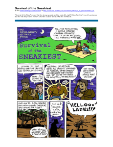 Survival of the Sneakiest (Intro to natural selection)