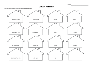 Dinah Rhythm Worksheet