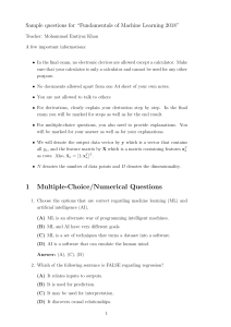 sample exam answers