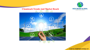 Cleanteach Trends And Market Reach