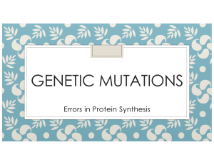 Mutations presentation