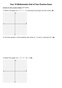 Year 10 Math Practice Exam: Graphs, Equations, Trig, Logs, Polynomials