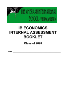 IA Intro Booklet Class of 2020