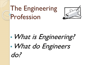 The Engineering Profession