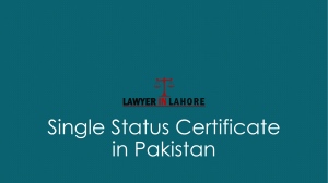 Get Know How To Get Single Status Certificate in Pakistan