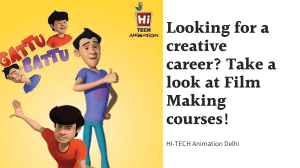 Looking for a creative career  Take a look at Film Making courses!