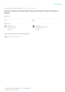 vibrationanalysisofpumpshaftusingfiniteelementanalysissoftware