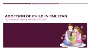 Get Know About Adoption Procedure in Pakistan