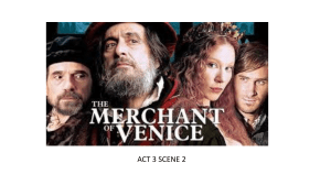 ACT 3 SC 2 MERCHANT OF VENICE Drama by Shakespeare 