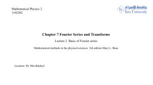 Fourier coefficients