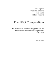 Dusan Djukic, The IMO Compendium