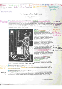 Masque of the Red Death - Annotated