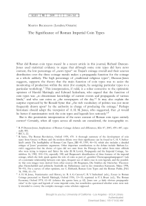Beckmann, Martin The Significance of Roman Imperial Coin Types