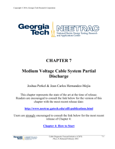 Medium Voltage Cable System Partial Discharge