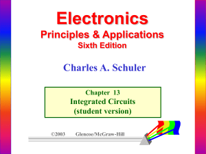 Digital Electronics  Principles & Applications  Integrated Circuits Chapter 13