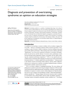 diagnosis and prevention of OTS