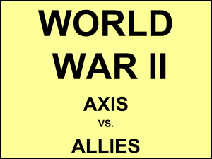 Axis vs Allies