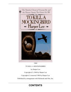 To Kill A Mockingbird - Full Text PDF