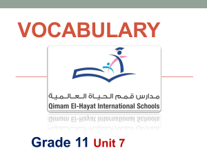 Gr11 Spelling Unit 7