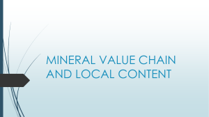 MINERAL VALUE CHAIN