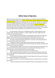 Big data book's summary